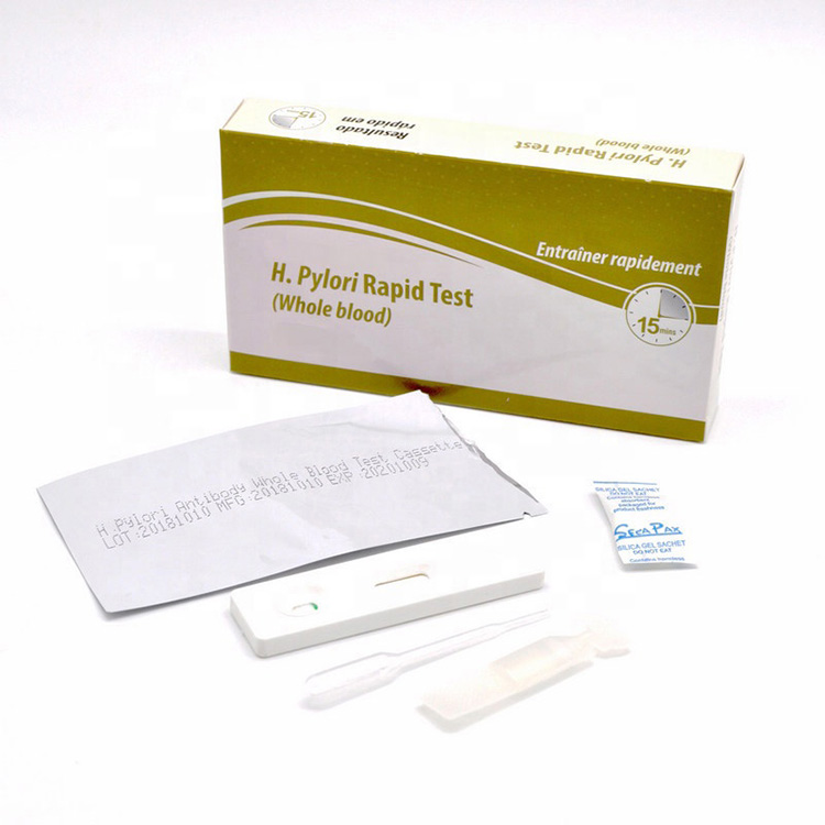 Tibbi H.pylori Sürətli Test Dəstləri Kaseti